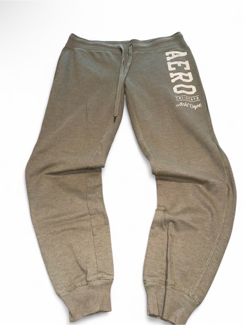 Aeropostale Olive Green Sweat Joggers with AERO Print